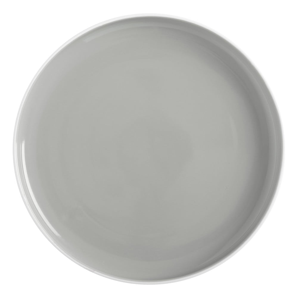 Světle šedý porcelánový talíř Maxwell & Williams Tint, ø 20 cm