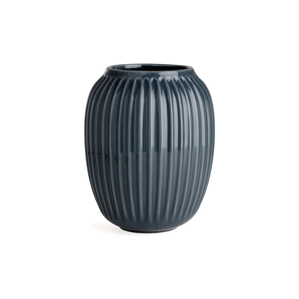 Antracitová kameninová váza Kähler Design Hammershoi, ⌀ 16,5 cm