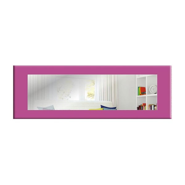 Nástěnné zrcadlo s růžovofialovým rámem Oyo Concept Eve, 120 x 40 cm