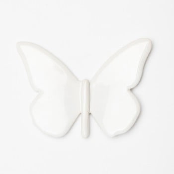 Decorațiune handmade pentru perete velvet atelier mariposa, alb