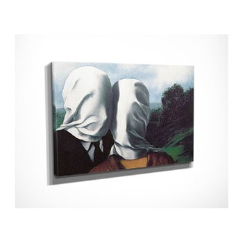 Reproducere tablou pe pânză Rene Magritte The Surrealist Love and Bizarre Romance, 40 x 30 cm