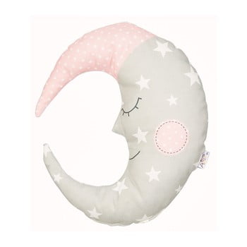 Pernă din amestec de bumbac pentru copii apolena pillow toy moon, 30 x 33 cm, bej roz