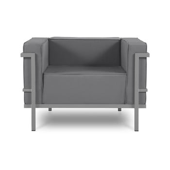 Fotoliu adecvat pentru exterior calme jardin cannes, gri grafit - gri