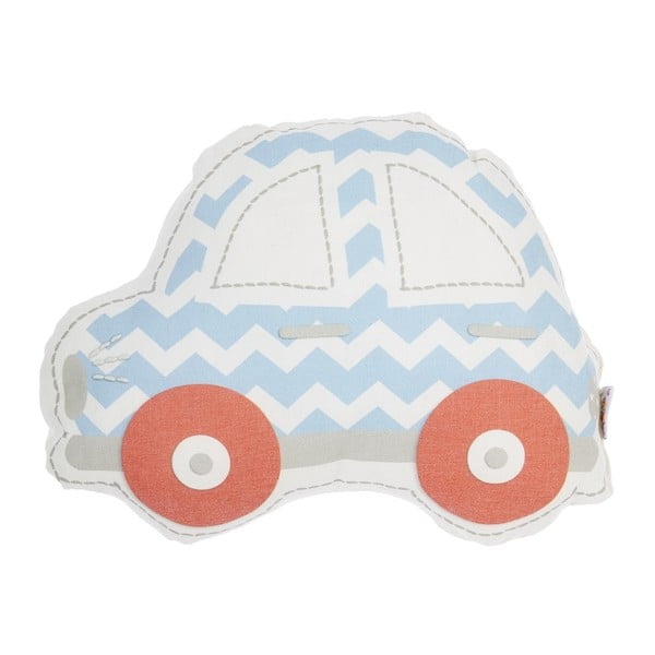 Modro-červený dětský polštářek s příměsí bavlny Apolena Pillow Toy Car, 32 x 25 cm