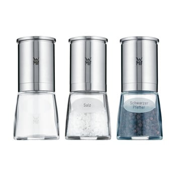 Set 3 râșnițe din oțel inoxidabil wmf cromargan® deluxe, înălțime 14 cm