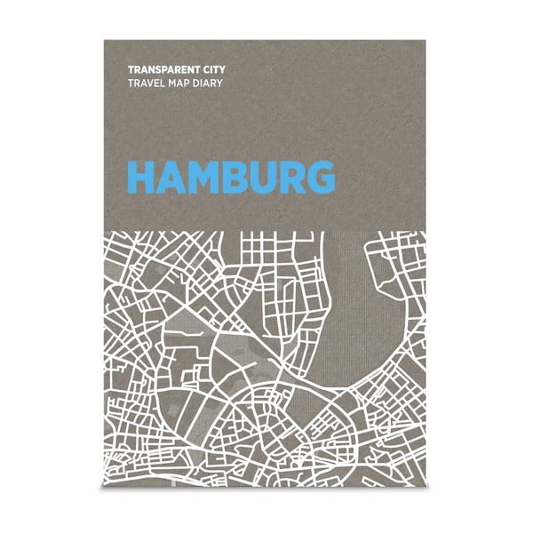 Mapa na popisky Palomar Transparent City Hamburg
