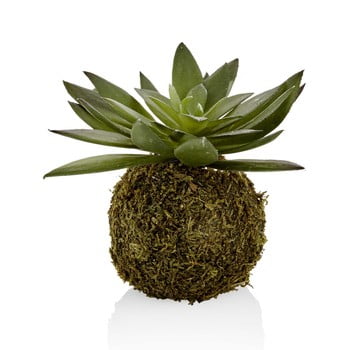 Kokedama din flori artificiale the mia succulent