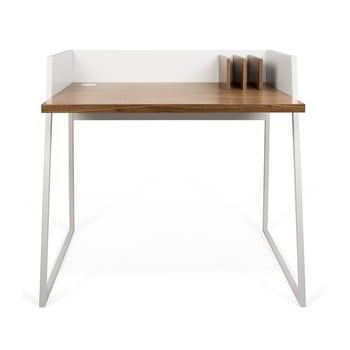 Birou temahome volga walnut, alb