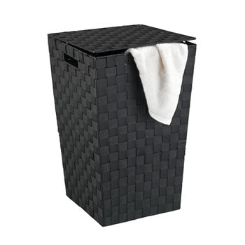 Coș de rufe adria, negru, 48 l