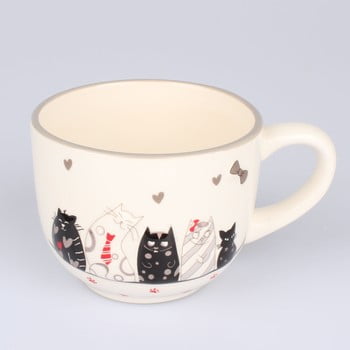 Cană ceramică dakls cats, 530 ml