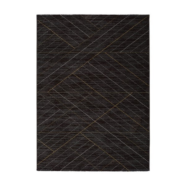Černý koberec Universal Dark, 120 x 170 cm