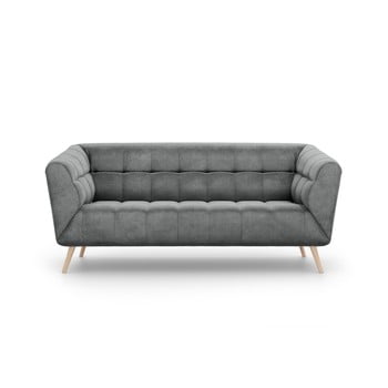 Canapea cu tapițerie de catifea interieurs 86 Étoile, 170 cm, gri