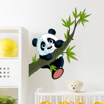 Autocolant ambiance panda on branches