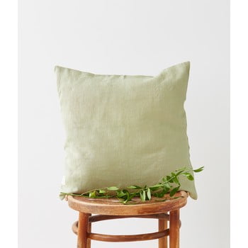 Față de pernă din in linen tales, 45 x 45 cm, verde deschis
