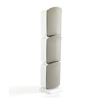 Coș cu 3 compartimente pentru materiale reciclabile tomasucci riky, înălțime 125 cm