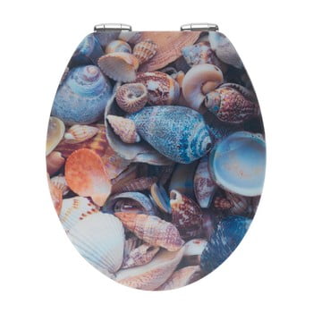 Capac wc din lemn 3d wenko sea shell, 44,5 x 38 cm