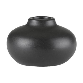 Sfeșnic din ceramică a simple mess telma, ⌀ 8,5 cm, negru