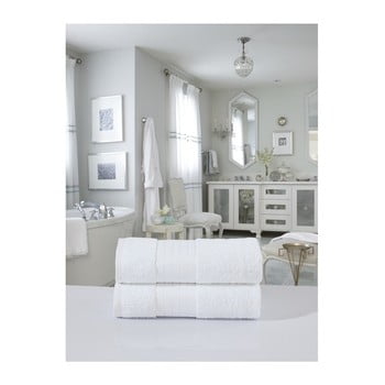 Set 2 prosoape din bumbac muller textiels, 70 x 140 cm, alb