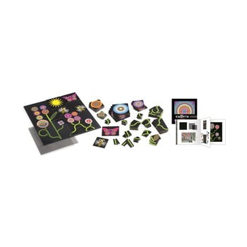 Puzzle magnetic, cu iluzie optică djeco „grădină”
