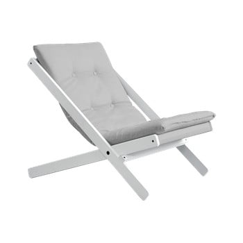 Fotoliu pliabil karup design boogie white/light grey