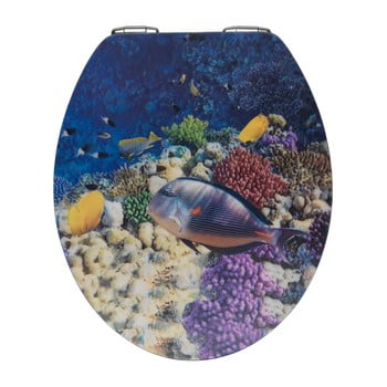 Capac wc din lemn 3d wenko bellevue, 44,5 x 38 cm