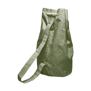 Sac textil linen green moss, 43 x 43 cm