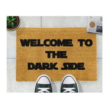 Covoraș intrare din fibre de cocos artsy doormats welcome to the darkside, 40 x 60 cm