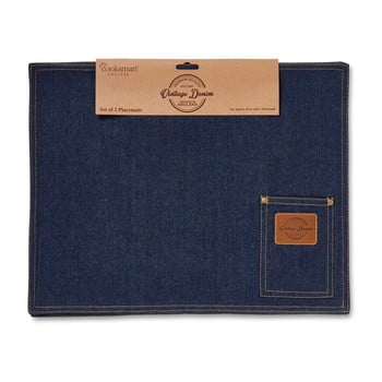 Set 2 suporturi pentru farfurie cooksmart oxford denim