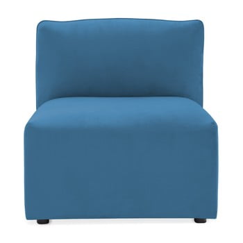 Modul de mijloc pentru canapea vivonita velvet cube, albastru