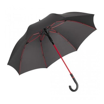 Umbrelă anti-vânt Ambiance Fare Proof, ⌀ 112 cm, negru-roșu title=Umbrelă anti-vânt Ambiance Fare Proof, ⌀ 112 cm, negru-roșu