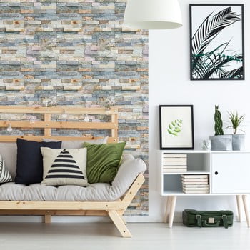 Autocolant ambiance veneer stone, 40 x 40 cm