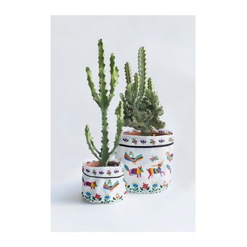 Set 2 ghivece madre selva animals otomi