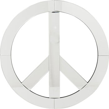 Oglindă de perete decorativă Kare Design Peace, diametru 70 cm