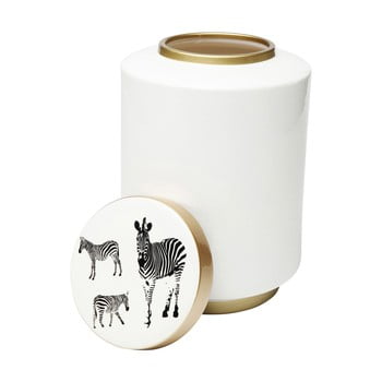 Recipient decorativ Kare Design Zebra Jar, înălțime 33 cm