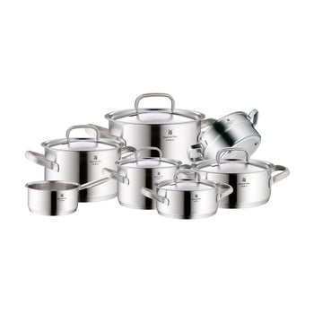 Set 7 oale din oțel inoxidabil cu capac wmf cromargan® gourmet plus