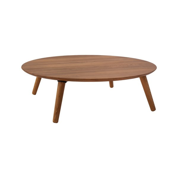 Konferenční stolek z jasanového dřeva Ragaba Contrast Slice, ⌀ 100 cm