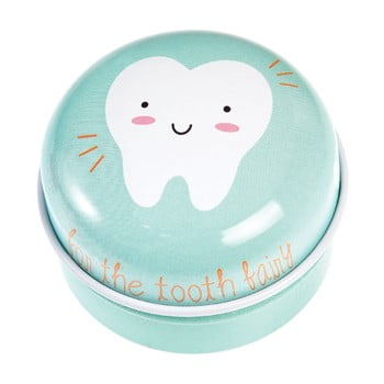 Cutie metalică pentru dinții de lapte rex london tooth fairy, albastru