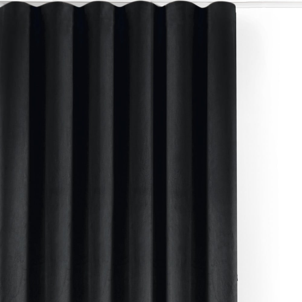 Černý sametový dimout závěs 530x300 cm Velto – Filumi