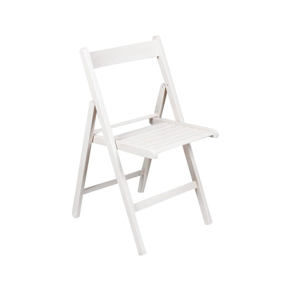 Bílá skládací židle Clarity