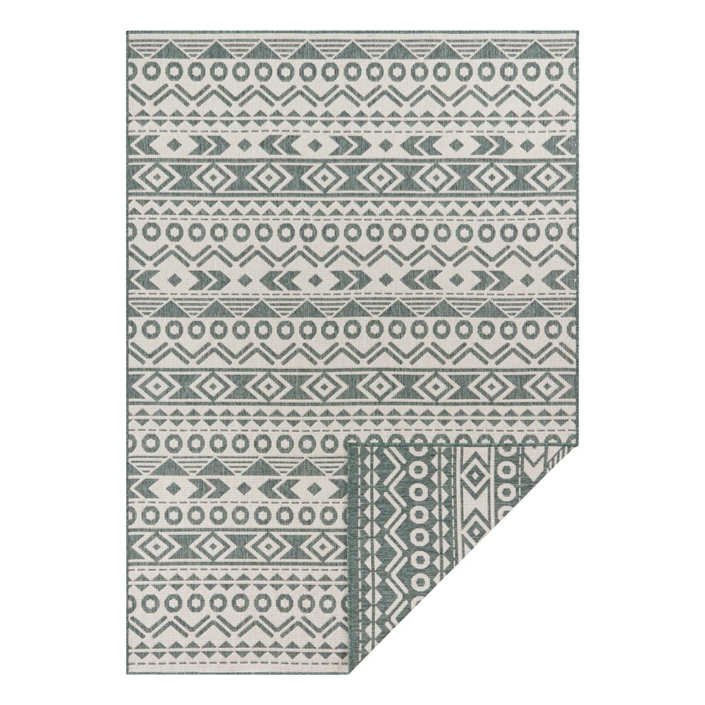 Zeleno-bílý venkovní koberec Ragami Roma, 120 x 170 cm