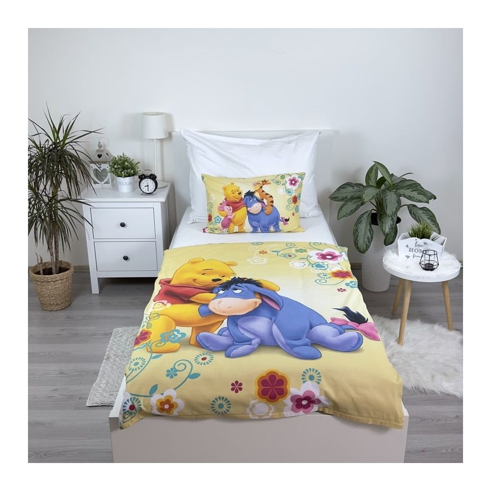 Produktové foto Bavlněné dětské povlečení do postýlky 100x135 cm Winnie-the-Pooh – Jerry Fabrics