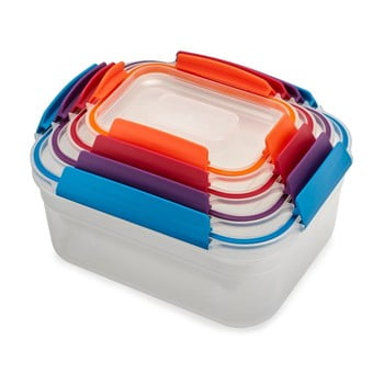 Set 4 recipiente pentru alimente joseph joseph nest lock