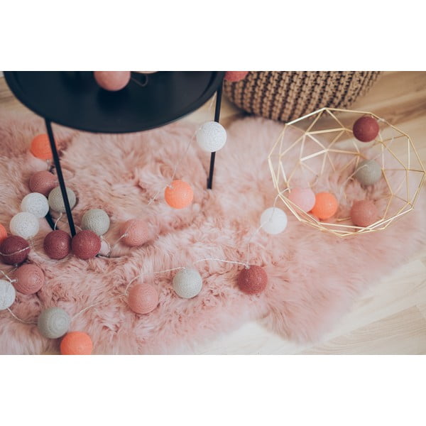 Hnědý světelný řetěz s LED žárovkami Luuka, 30 světýlek