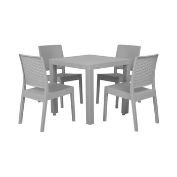 Set mobilier de grădină Monobeli Corinthia, gri