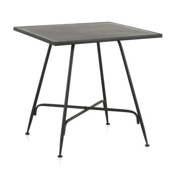 Masă de bar din metal geese industrial style, 80 x 80 cm, negru