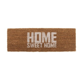 Preș pt living home sweet coir, 75 x 26 cm, alb maro