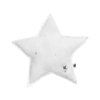 Pernă din bumbac în formă de stea pentru copii BELLAMY Shining Star, gri imagine