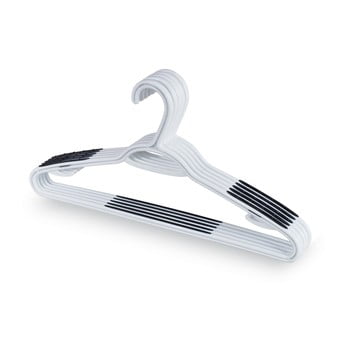 Set 5 umerașe pentru pantaloni domopak living, alb