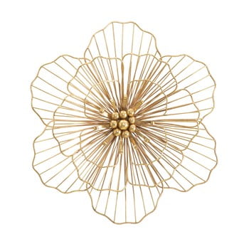 Decorațiune pentru perete mauro ferretti flower stick, 45 x 42 cm, auriu