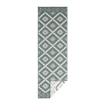 Covor cu 2 fețe bougari twin, 350 x 80 cm, verde